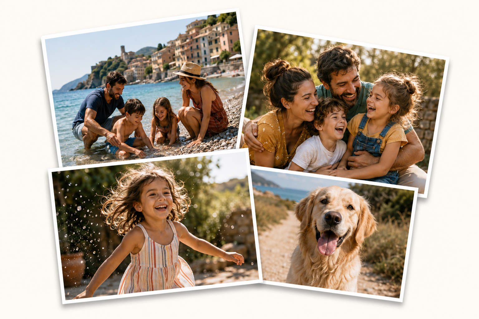 Stampe di ricordi di famiglia, vacanze e animali